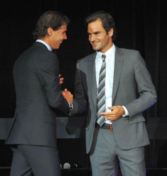 Roger Federer and Rafa Nadal
