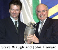 Steve Waugh and John Howard