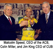 Malcolm Speed, Colin Miller, and Jim King.