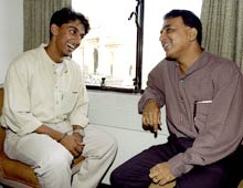 Rohan and Sunil Gavaskar
