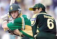 South Africa captain Graeme Smith on his way to 51