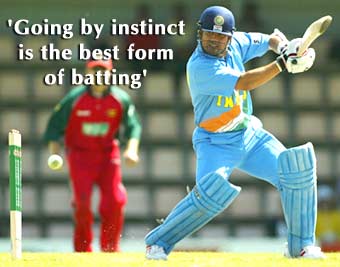 'Going by one's instinct is the best form of batting'