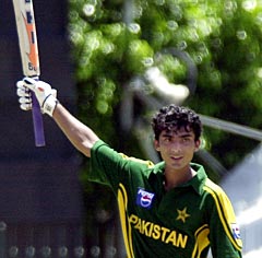 Yasir Hameed after his century