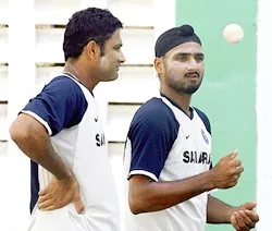 Anil Kumble and Harbhajan