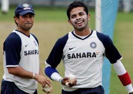 Sachin Tendulkar and Sreesanth