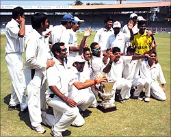 North Zone players with the trophy