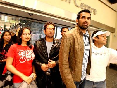 Sachin Tendulkar and Zaheer Khan