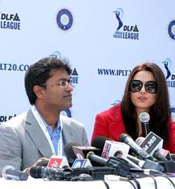 Lalit Modi and Preity Zinta