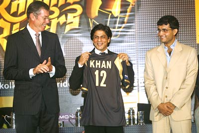 John Buchanan, Shah Rukh Khan and Sourav Ganguly