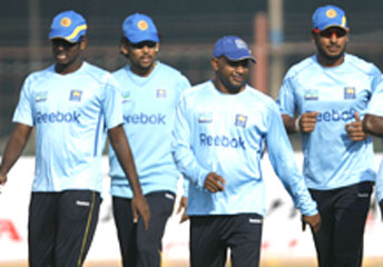 Sri Lanka during practice session