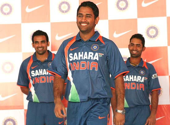 rediff.com: Team India sheds light blue 