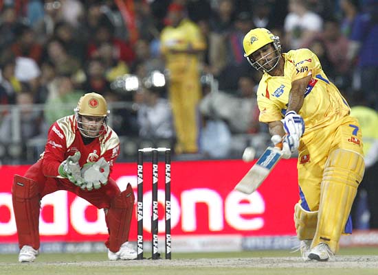 Mahendra Singh Dhoni in action