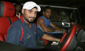 Bhajji and Dhoni