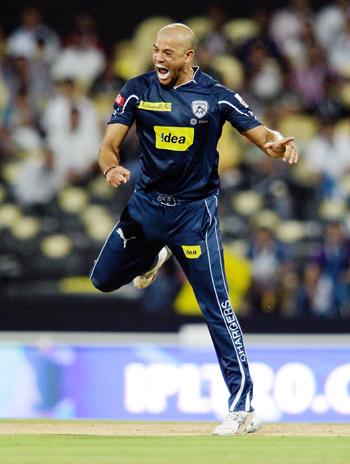 Andrew Symonds of the Deccan Chargers