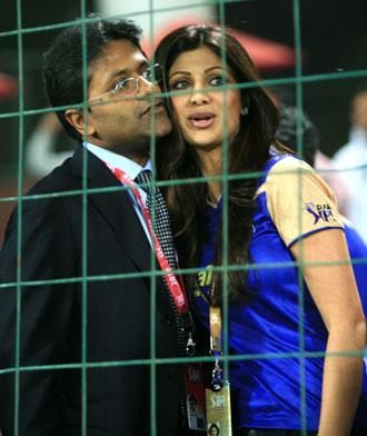 Lalit Modi with Shilpa Shetty