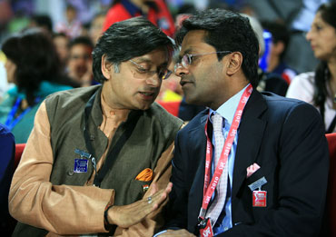 Shashi Tharoor and Lalit Modi