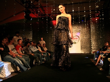 A fashion show at an IPL party