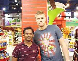 Flintoff in Dubai