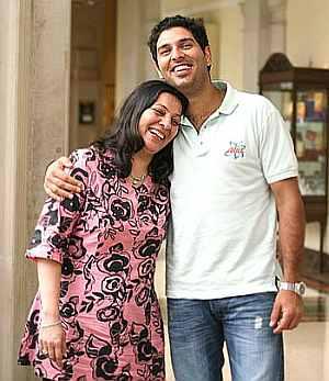 Shabnam Singh and Yuvraj Singh