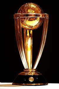 The ICC World Cup trophy