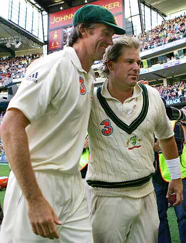 Glen McGrath and Shane Warne