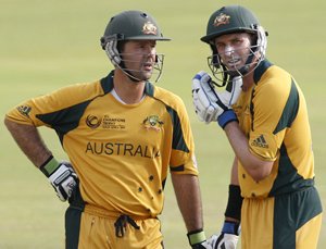 Ponting and Hussey