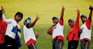 Team India in training