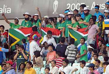 Fans having a good time during the match against South Africa and Ireland