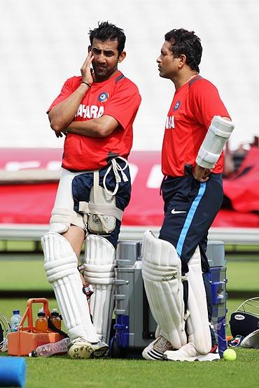 Sachin Tendulkar and Gautam Gambhir