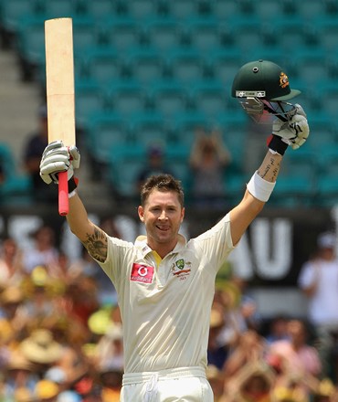 Clarke after scoring his triple hundred at the SCG