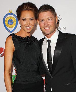 Michael Clarke with wife Kyly Boldy