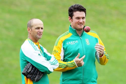 Gary Kirsten with Graeme Smith