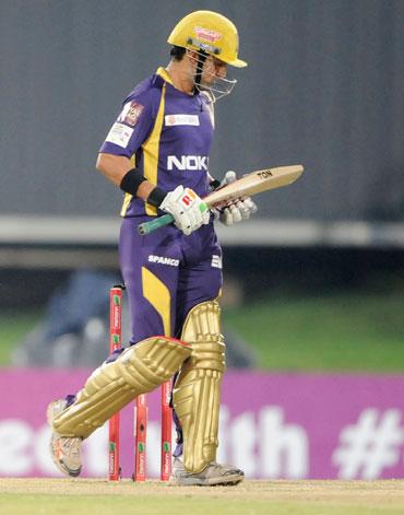 Gautam Gambhir of the Knight Riders