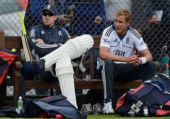 Kevin Pietersen and Stuart Broad