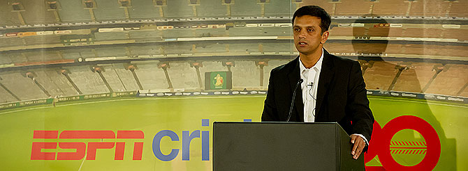 Rahul Dravid at the event organised by ESPNcricinfo in London on Monday