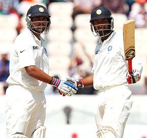 Murali Vijay with Cheteshwar Pujara