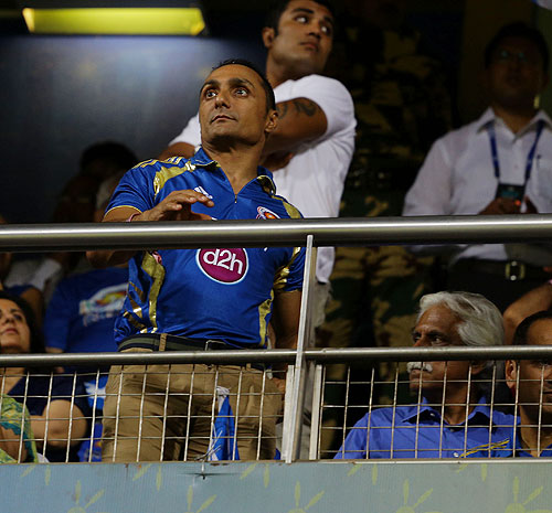 Actor Rahul Bose in the stands