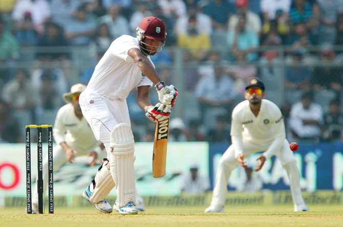 Kieran Powell of West Indies during day one 
