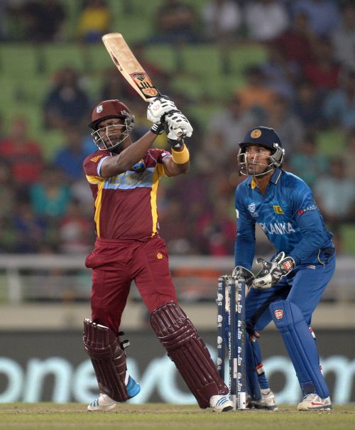 Dwayne Bravo hits one out of the park