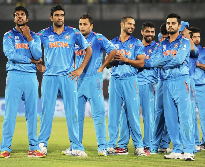India players react after losing the ICC World Twenty20 final