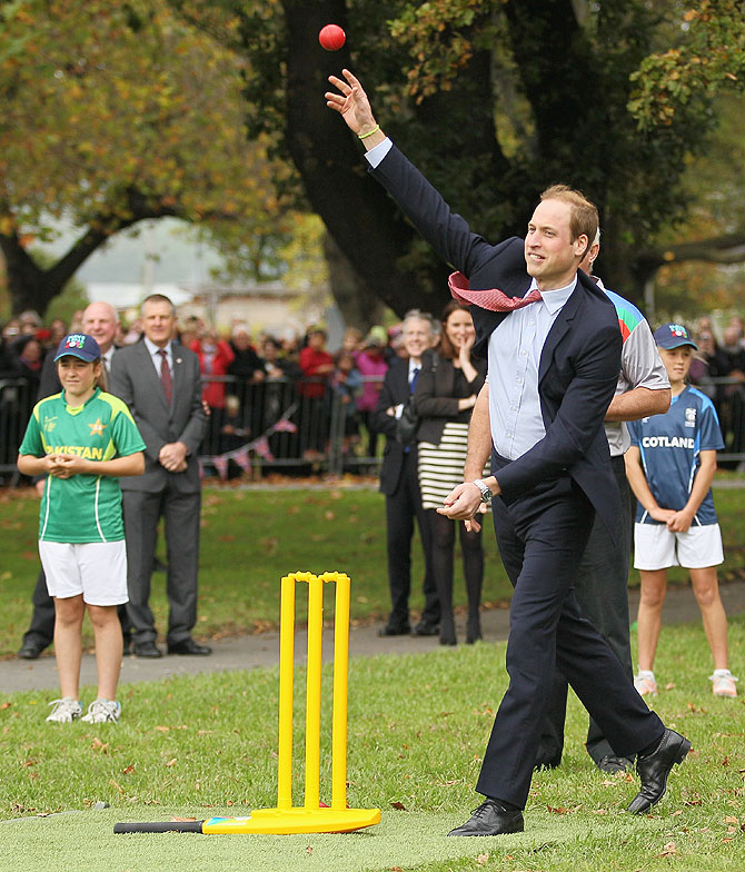 Prince Williams rolls his arm over during the game at Latimer Square on 