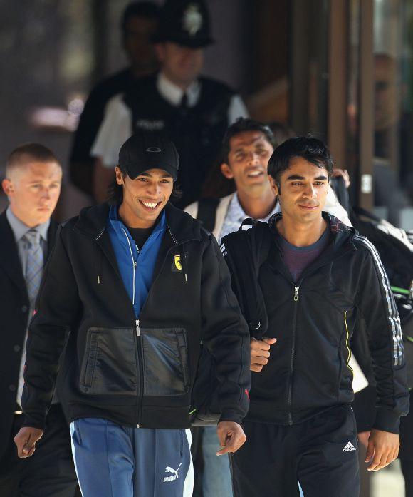 Salman Butt, Mohammad Aamir and Mohammad Asif, who were jailed in Britain for match-fixing