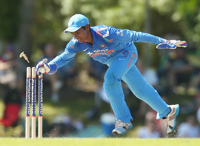 Sanju Samson in action during the Cricket Australia Quadrangular Series final against Australia 'A' at the Marrara Oval on August 2