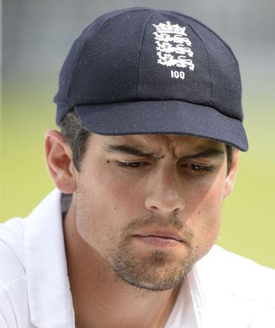 England's captain Alastair Cook