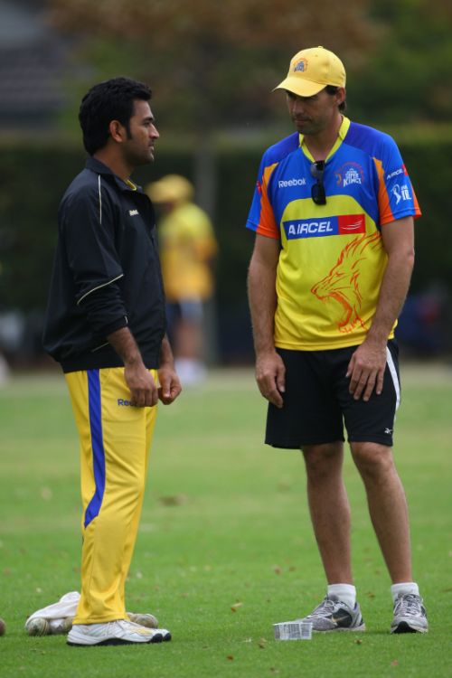 MS Dhoni and Stephen Fleming 