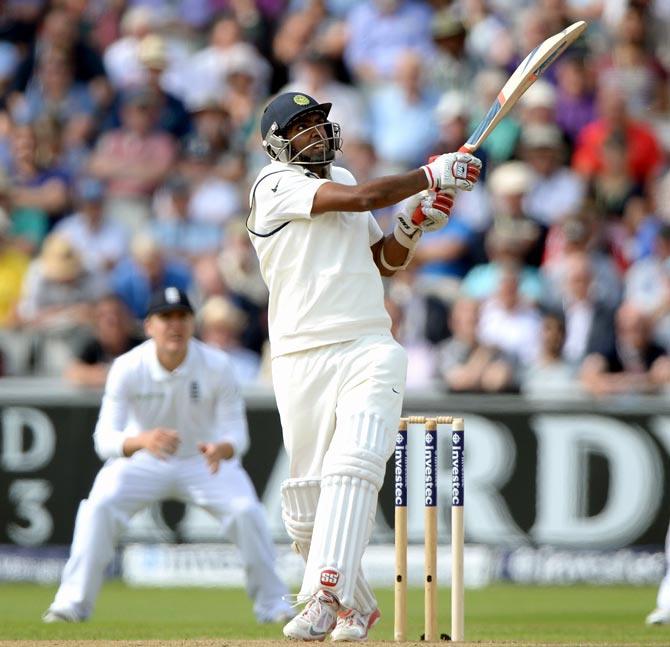 Ravichandran Ashwin of India bats 