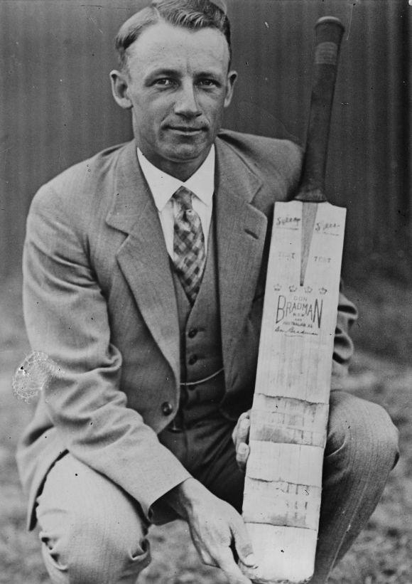 DonBradman. Photograph: Fox Photos/Getty Images