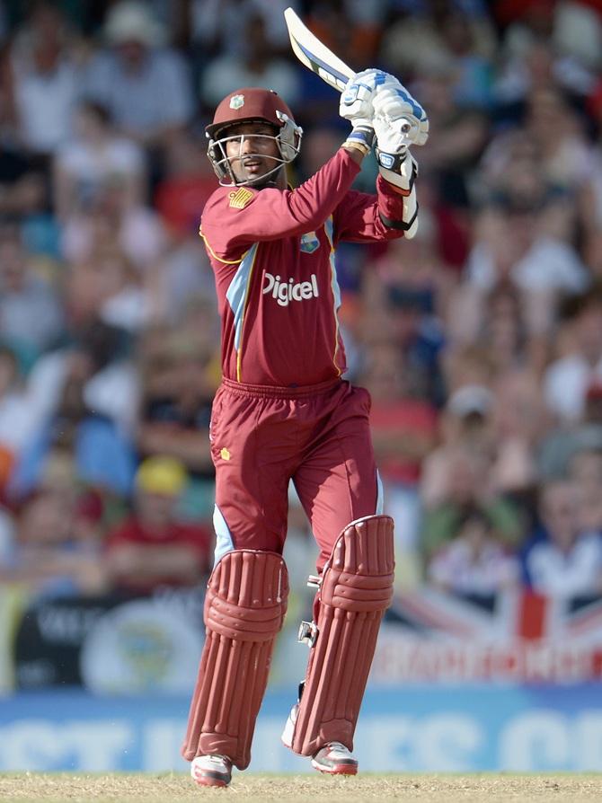 Denesh Ramdin of the West Indies bats