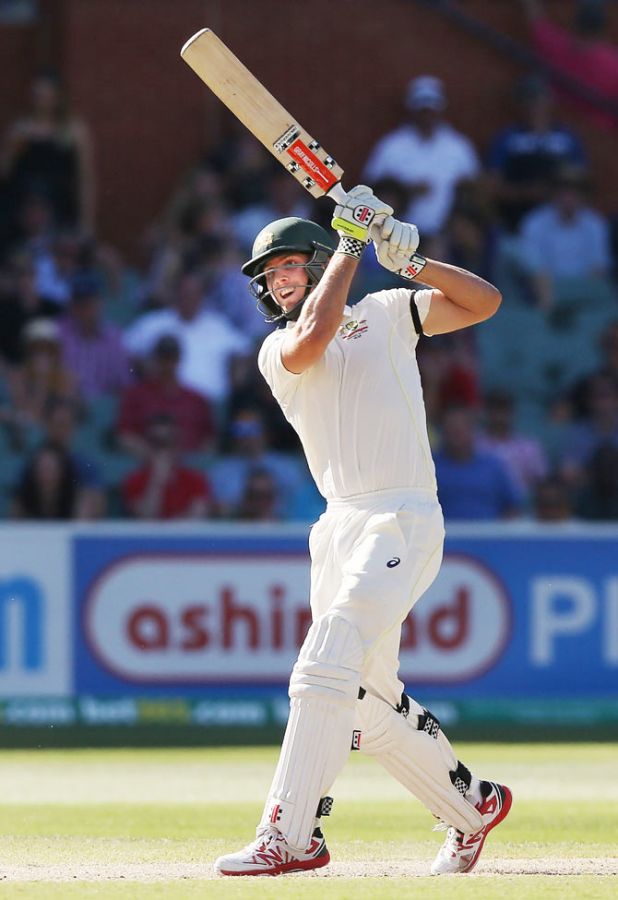 Mitchell Marsh of Australia plays a lofted shot