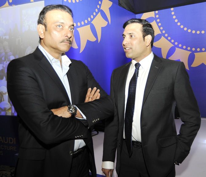 VVS Laxman with Ravi Shashtri